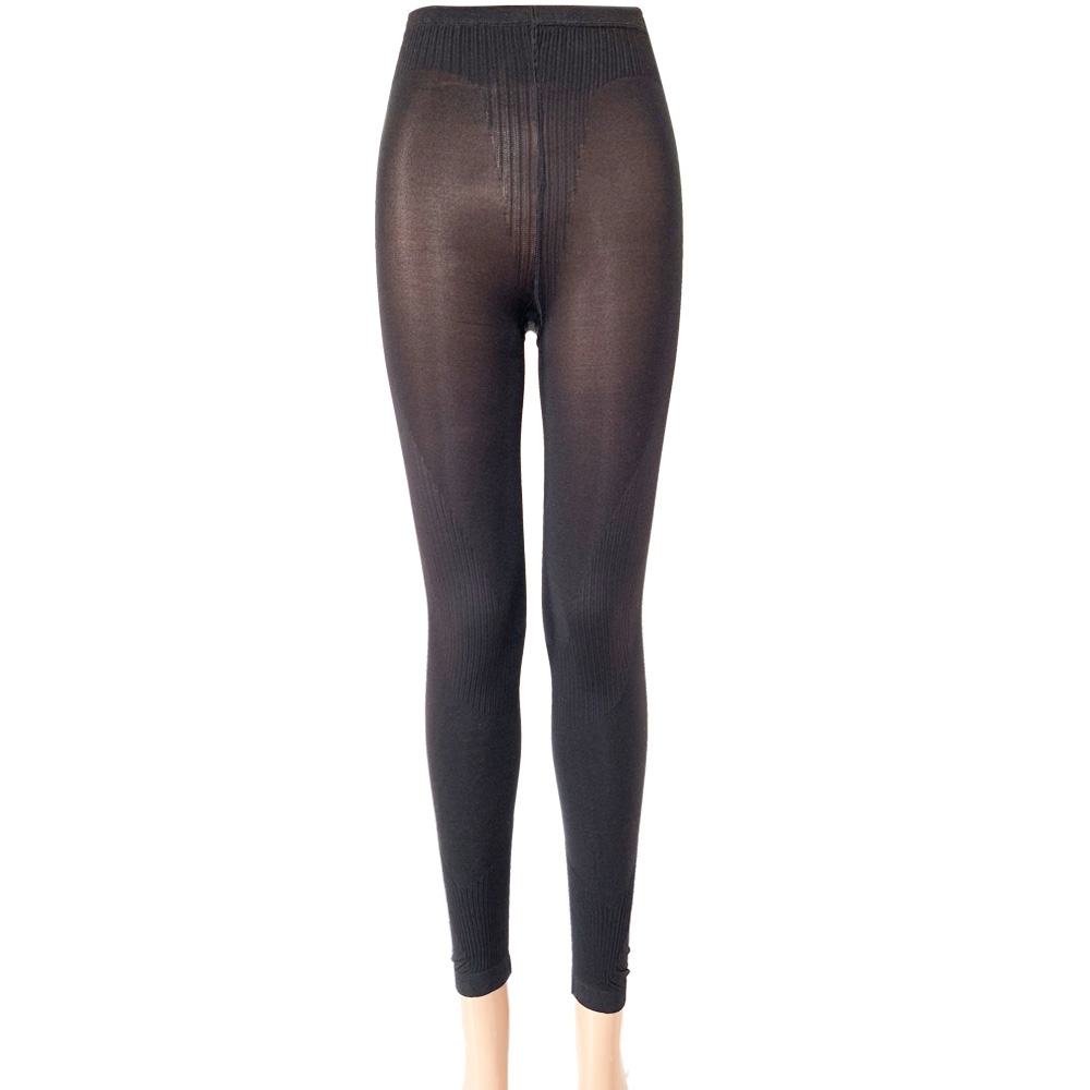 Minimalist Black Vertical Stripe Capri Socks